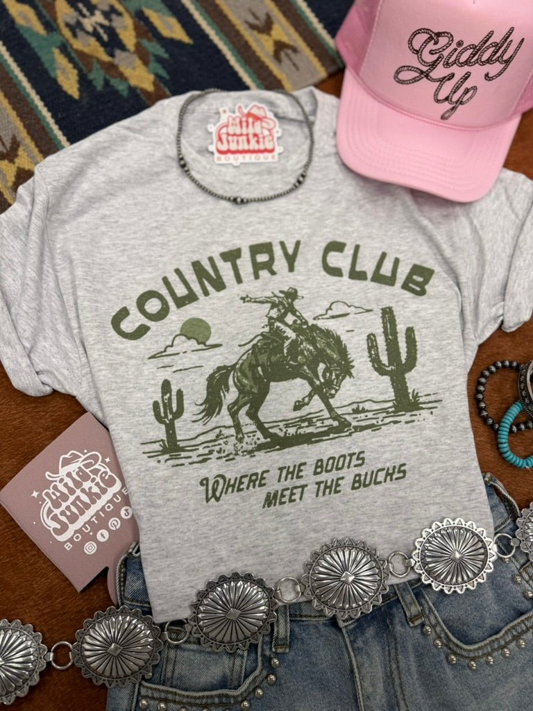Where The Boots Meet The Bucks Graphic Tee Wild Junkie