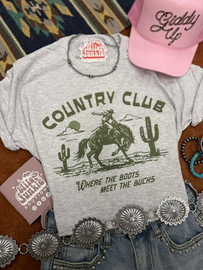 Where The Boots Meet The Bucks Graphic Tee Wild Junkie