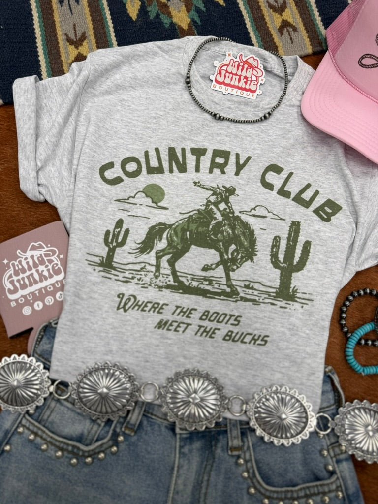 Where The Boots Meet The Bucks Graphic Tee Wild Junkie