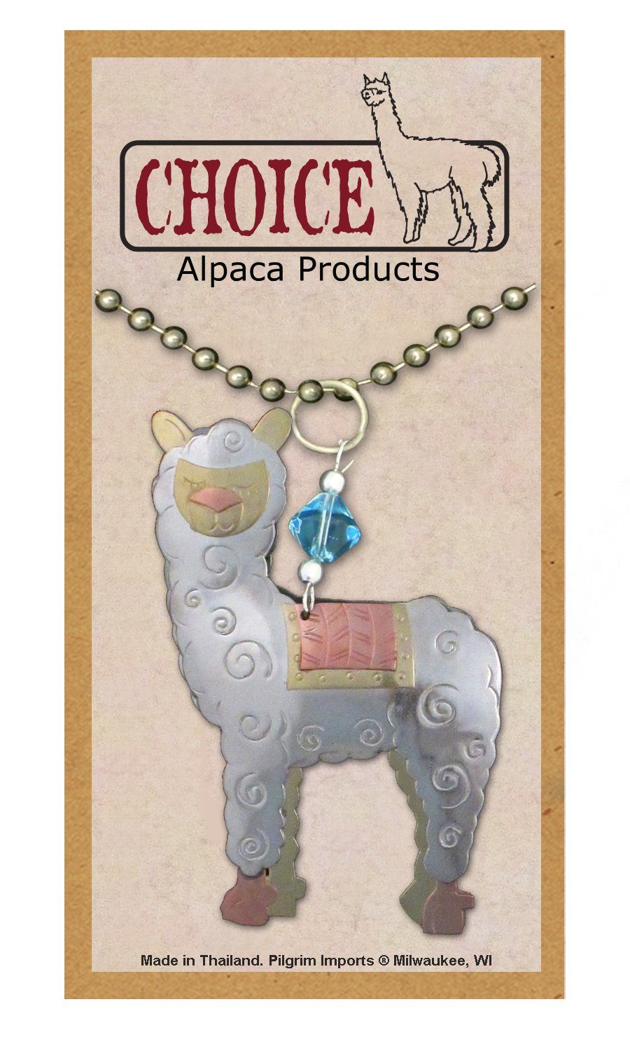 Whimsical Alpaca Car Charm Purely Alpaca