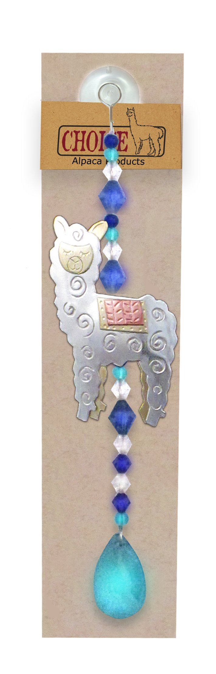 Whimsical Alpaca Suncatcher Purely Alpaca