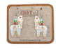 Whimsical Christmas Alpaca Earrings Purely Alpaca