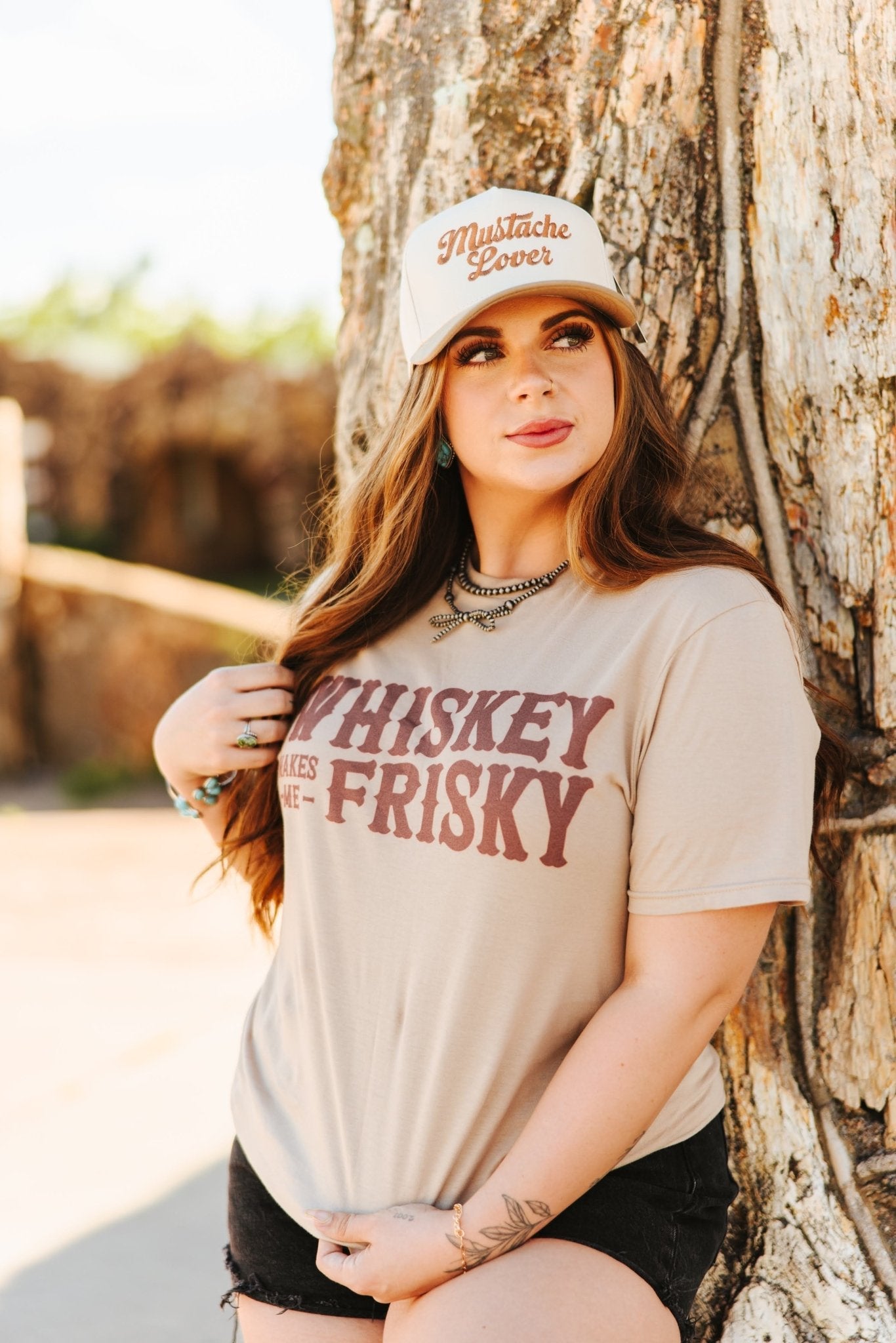 Whiskey Makes Me Frisky Graphic Tee Wild Junkie
