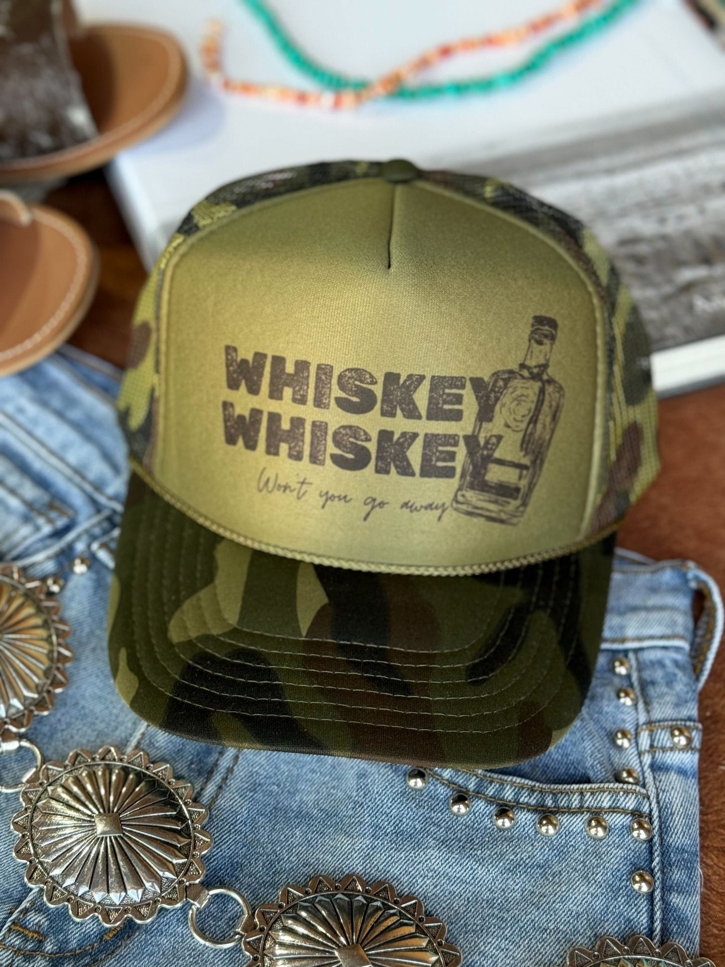 Whiskey Whiskey Trucker Hat Wild Junkie