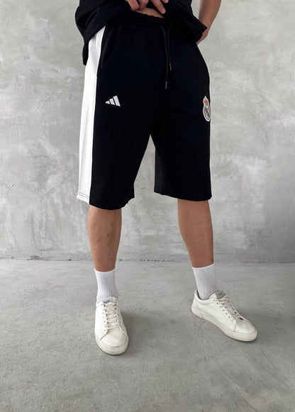 Elite Club Style Men's Polo & Shorts Set – Tailored Athletic Look with Crest Detail Withinblack