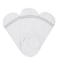 White Cotton No-Show Socks - 3 Pack DeadSoxy