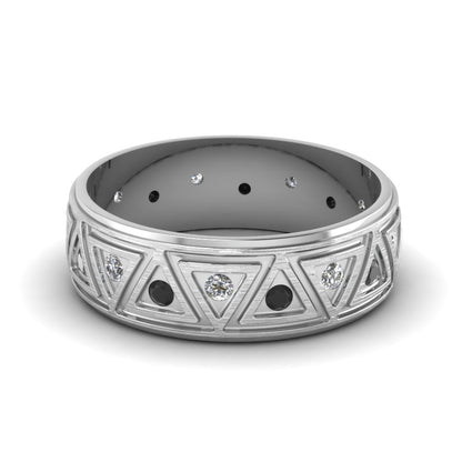 Inverse Triangle Band Fascinating Diamonds