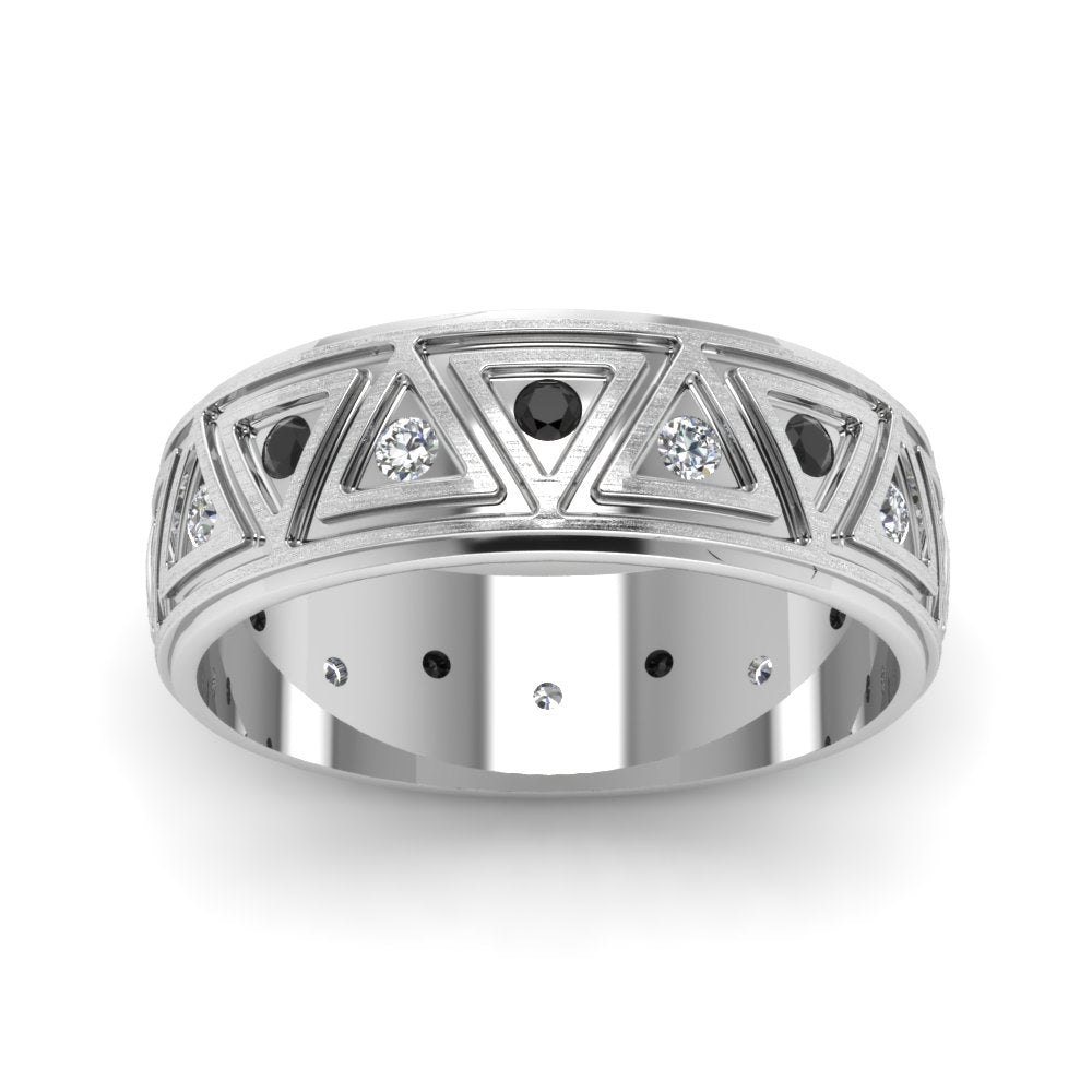 Inverse Triangle Band Fascinating Diamonds