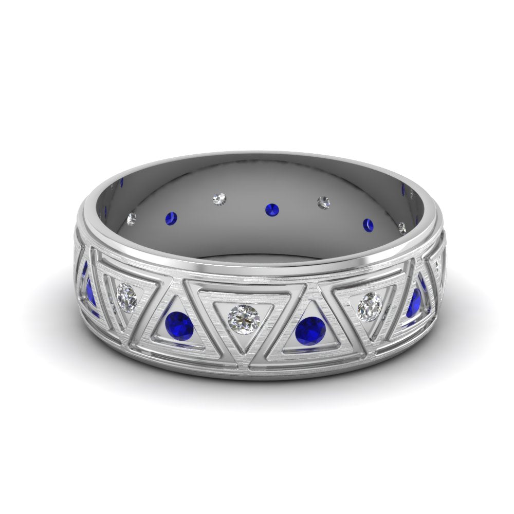 Inverse Triangle Band Fascinating Diamonds