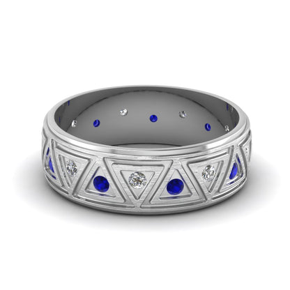 Inverse Triangle Band Fascinating Diamonds