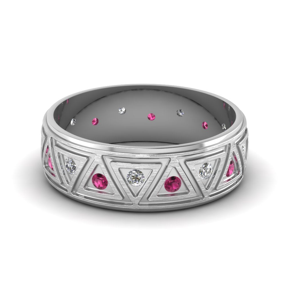 Inverse Triangle Band Fascinating Diamonds