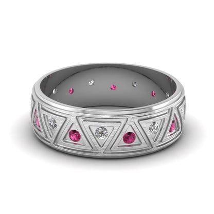 Inverse Triangle Band Fascinating Diamonds