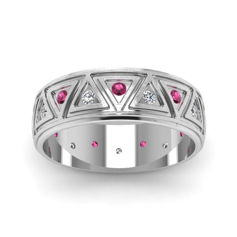 Inverse Triangle Band Fascinating Diamonds