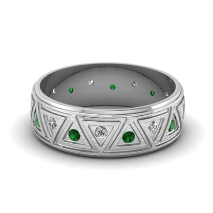 Inverse Triangle Band Fascinating Diamonds