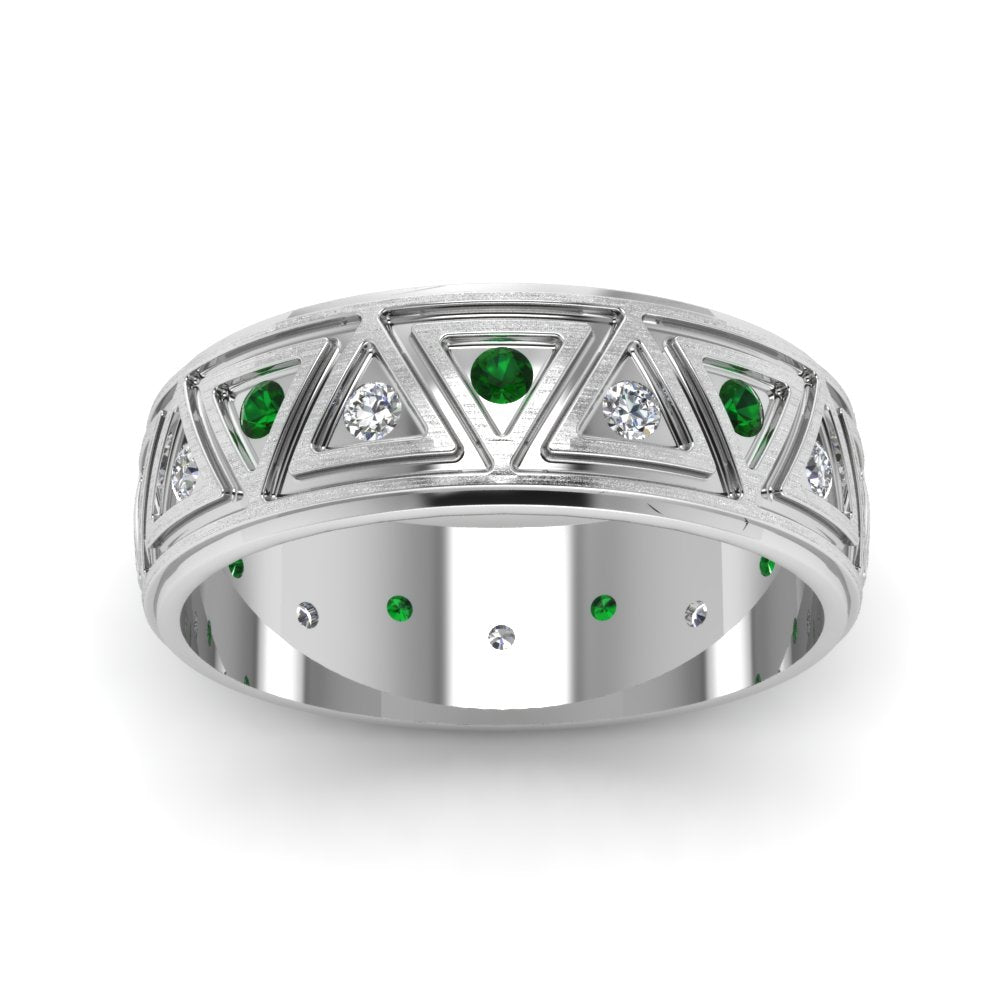 Inverse Triangle Band Fascinating Diamonds