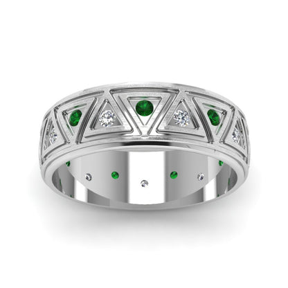 Inverse Triangle Band Fascinating Diamonds