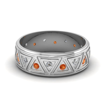 Inverse Triangle Band Fascinating Diamonds