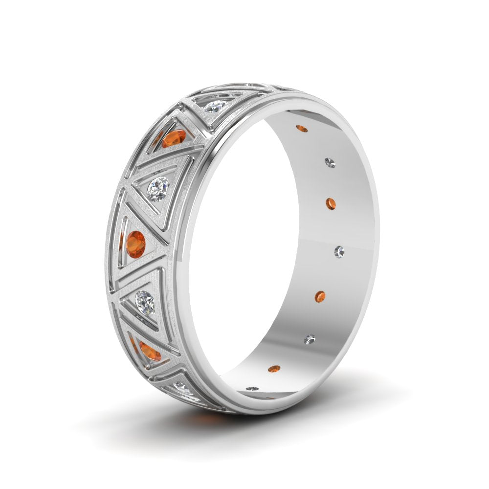 Inverse Triangle Band Fascinating Diamonds