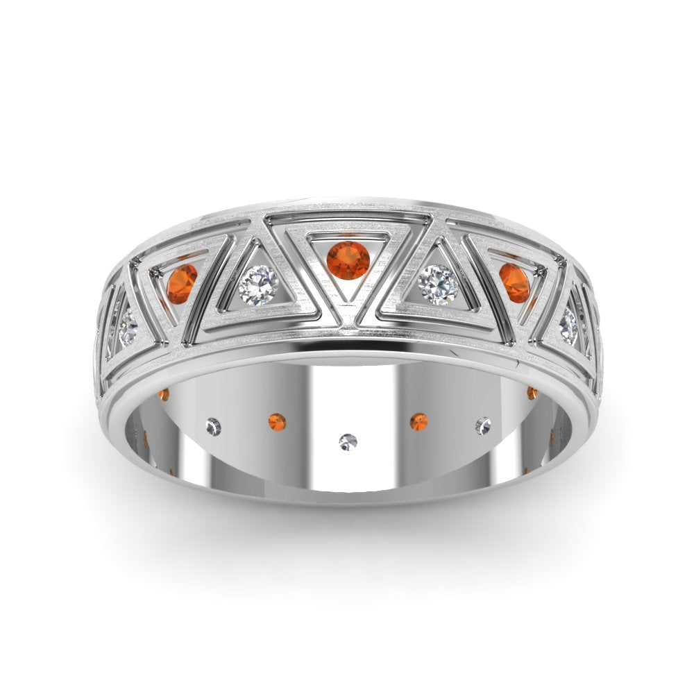 Inverse Triangle Band Fascinating Diamonds