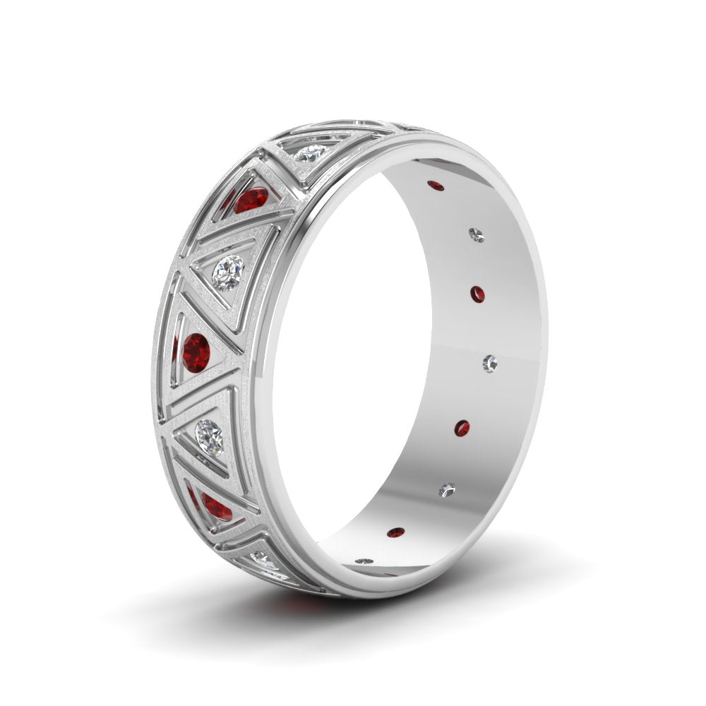 Inverse Triangle Band Fascinating Diamonds