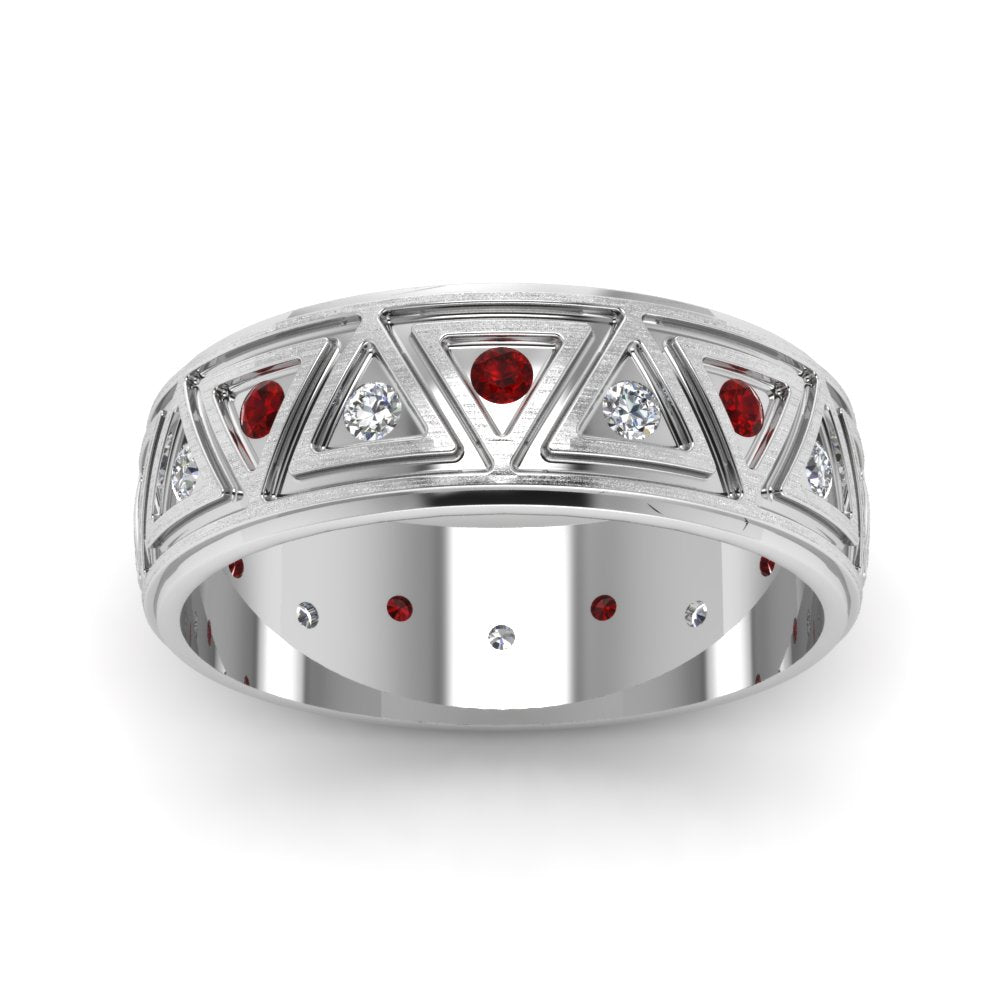 Inverse Triangle Band Fascinating Diamonds