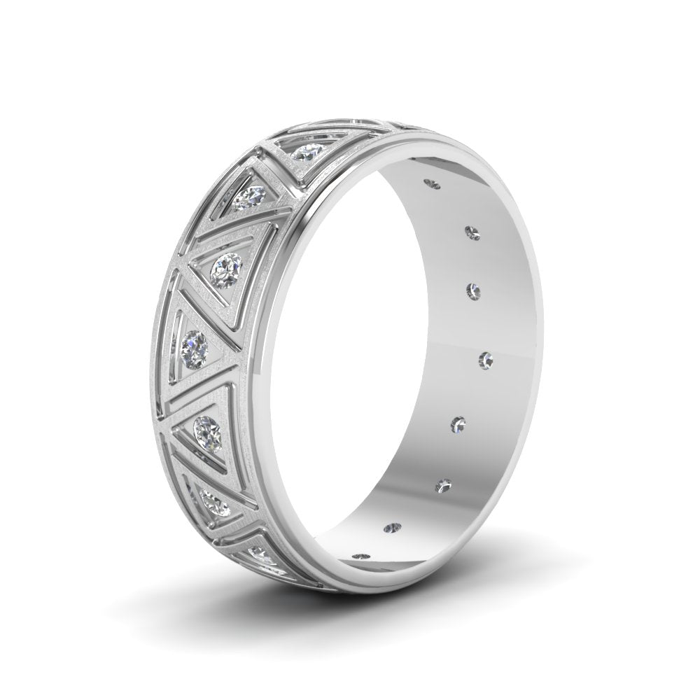 Inverse Triangle Band Fascinating Diamonds