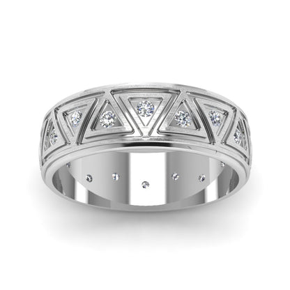 Inverse Triangle Band Fascinating Diamonds