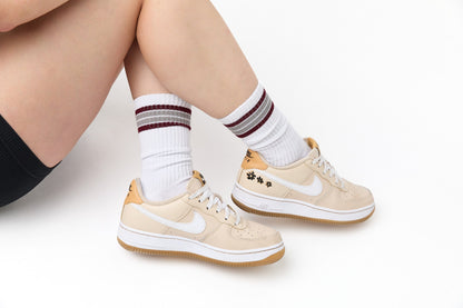 White Howdy Casual Crew Socks DeadSoxy