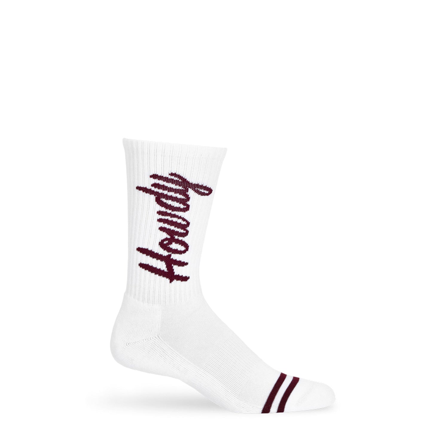 White Howdy Casual Crew Socks DeadSoxy