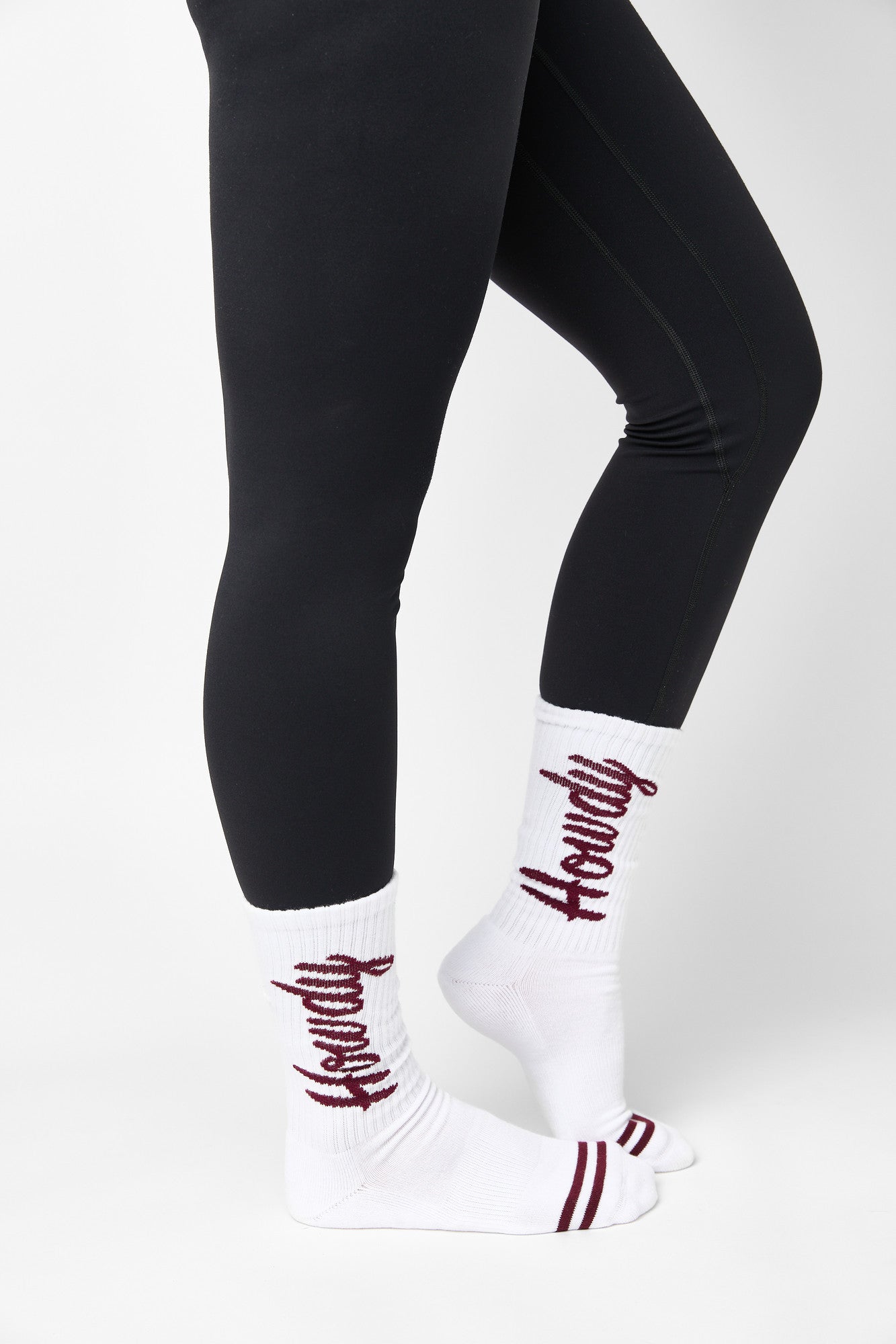 White Howdy Casual Crew Socks DeadSoxy