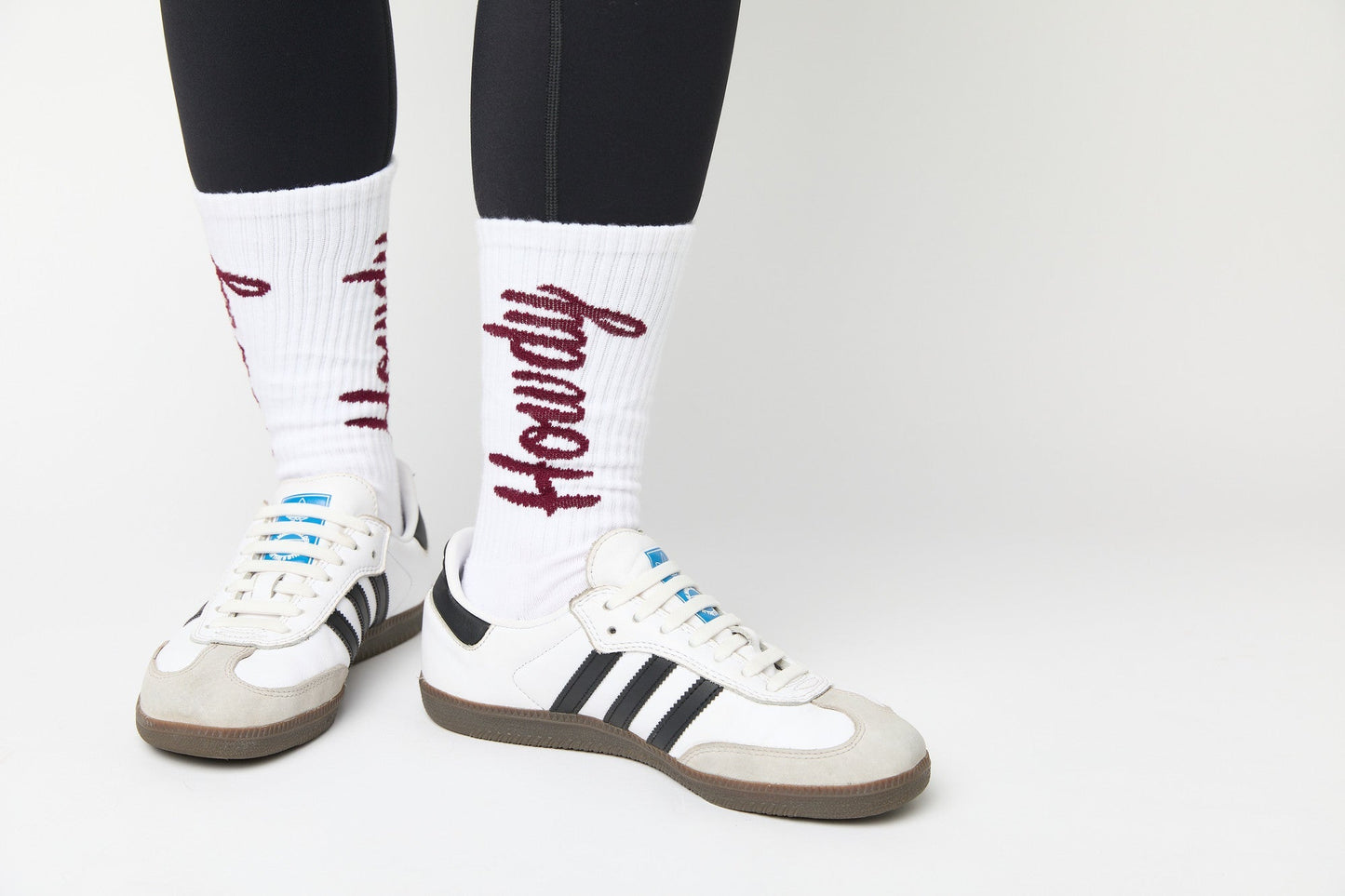 White Howdy Casual Crew Socks DeadSoxy