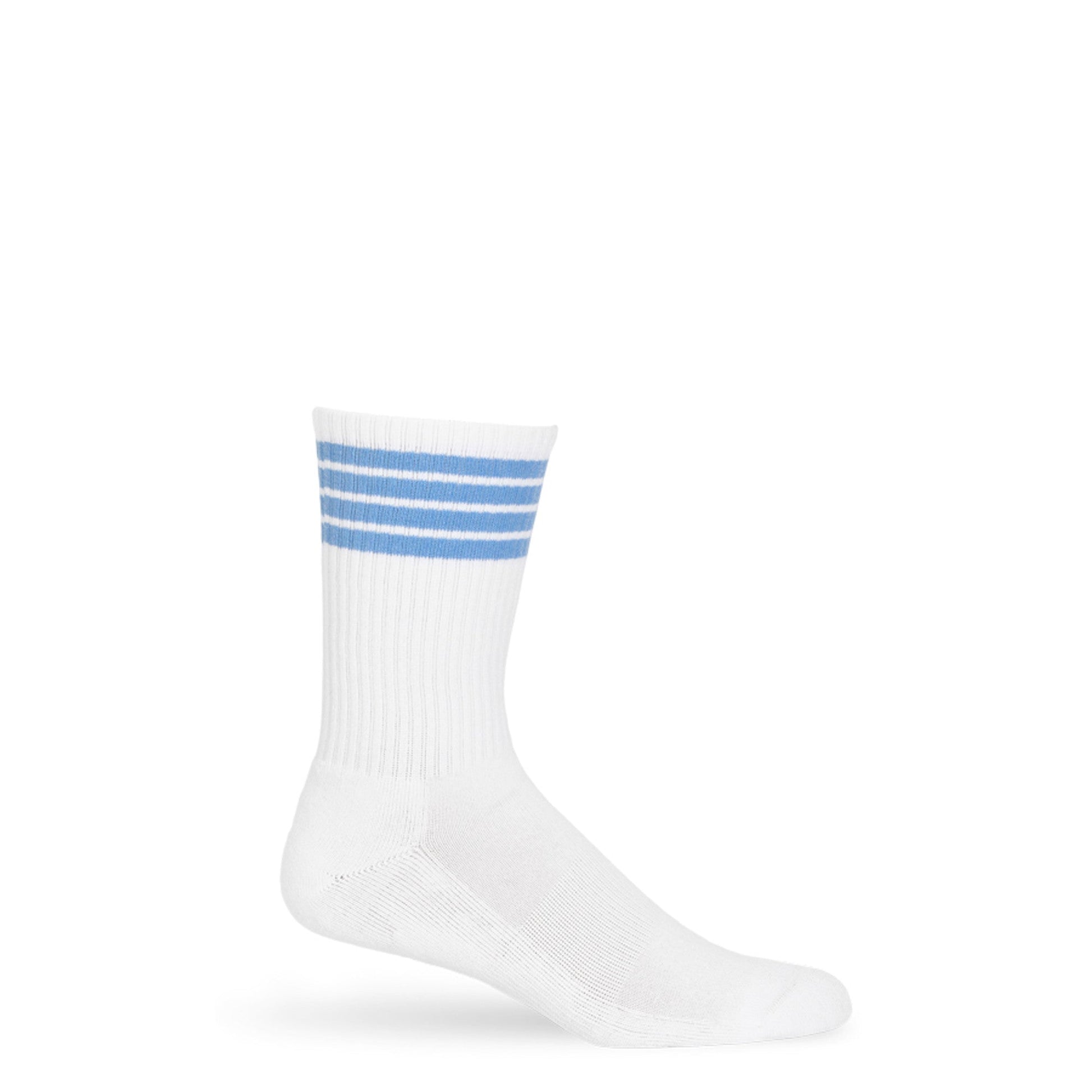 White/Powder 4 Stripe Casual Socks DeadSoxy