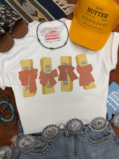 Bow Butter Sticks Graphic Tee Wild Junkie
