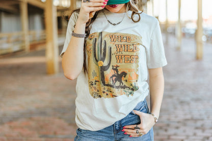 Wild West Cactus Graphic Tee Wild Junkie