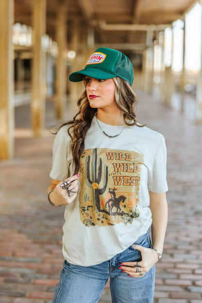 Wild West Cactus Graphic Tee Wild Junkie