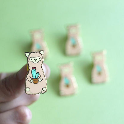 Wild Whimsy Alpaca Cactus Pin Purely Alpaca