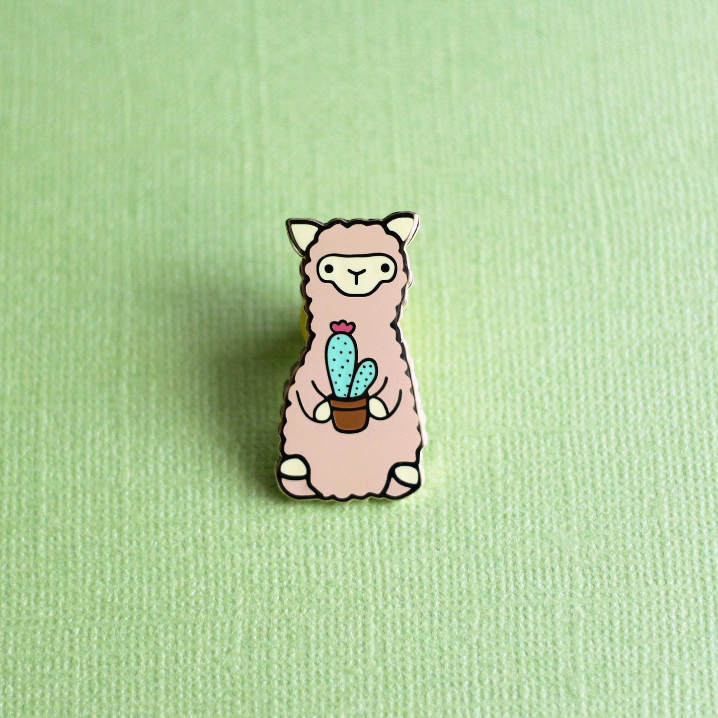Wild Whimsy Alpaca Cactus Pin Purely Alpaca
