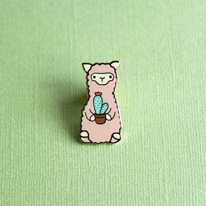 Wild Whimsy Alpaca Cactus Pin Purely Alpaca