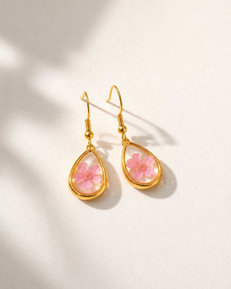 Wildflower Gold Dangle Earrings Village Thrive
