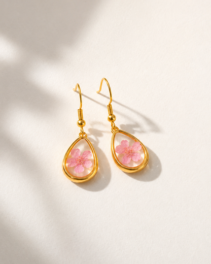 Wildflower Gold Dangle Earrings Village Thrive
