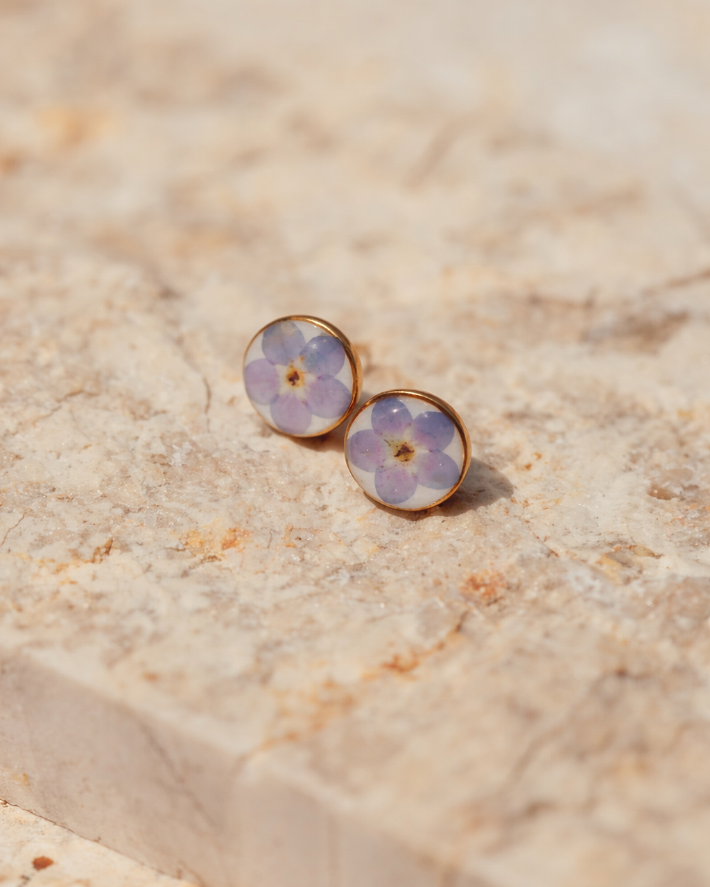 Wildflower Gold Stud Earrings Village Thrive