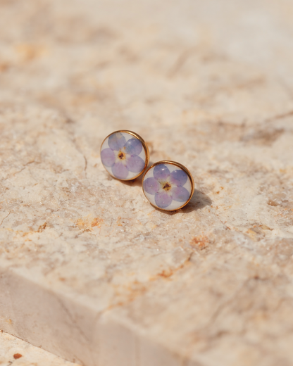 Wildflower Gold Stud Earrings Village Thrive
