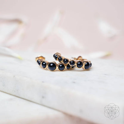Wisdom & Willpower - Onyx Earrings of Resilience Conscious Items