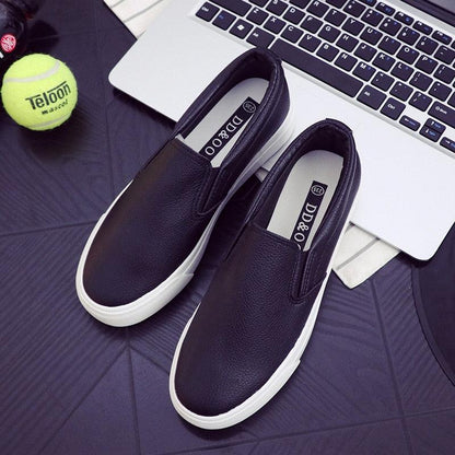 Women Leather Espadrilles Spring Trend Casual Flats Sneakers New Fashion Comfort Slip-on Platform Vulcanized Shoes Women Casual Fashionable Sports Espadrilles Stevvex