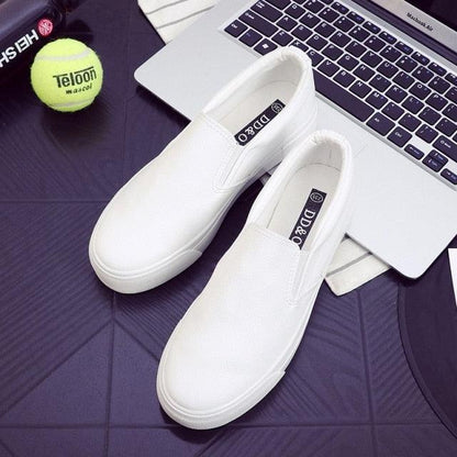 Women Leather Espadrilles Spring Trend Casual Flats Sneakers New Fashion Comfort Slip-on Platform Vulcanized Shoes Women Casual Fashionable Sports Espadrilles Stevvex