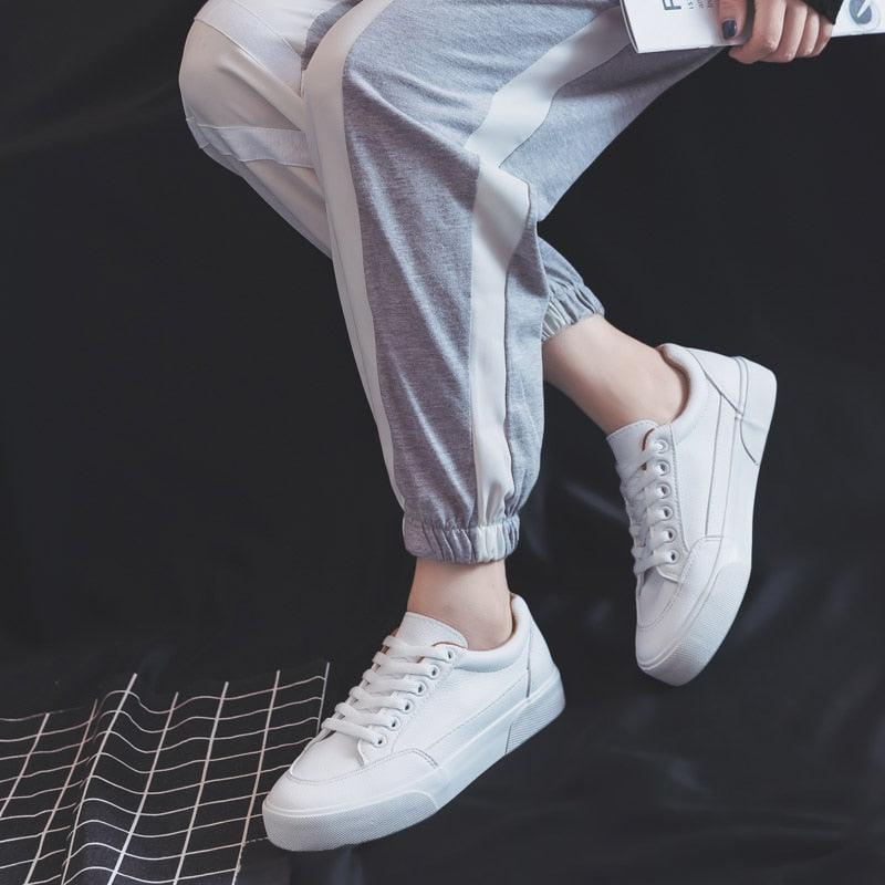 Women White Business Sneakers Fashion Woman's Spring Trend Casual Sport Shoes New Comfort White Platform Ultra Lightweight Walking Non Slip Sneakers Stevvex