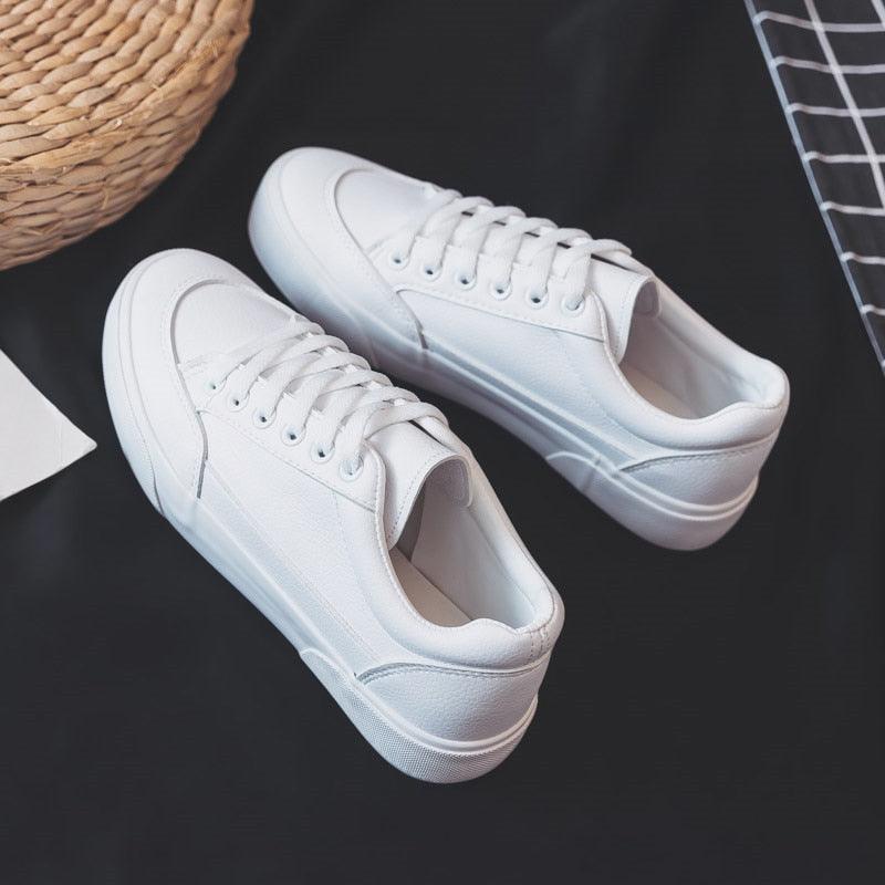 Women White Business Sneakers Fashion Woman's Spring Trend Casual Sport Shoes New Comfort White Platform Ultra Lightweight Walking Non Slip Sneakers Stevvex