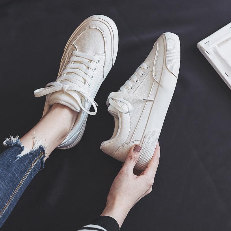 Women White Business Sneakers Fashion Woman's Spring Trend Casual Sport Shoes New Comfort White Platform Ultra Lightweight Walking Non Slip Sneakers Stevvex
