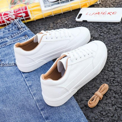 Women White Business Sneakers Fashion Woman's Spring Trend Casual Sport Shoes New Comfort White Platform Ultra Lightweight Walking Non Slip Sneakers Stevvex