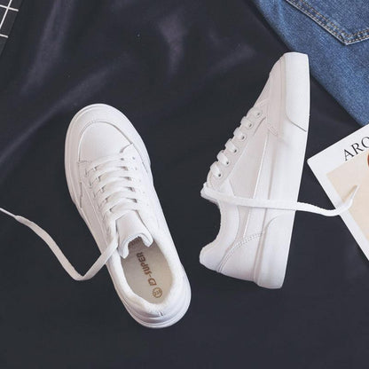 Women White Business Sneakers Fashion Woman's Spring Trend Casual Sport Shoes New Comfort White Platform Ultra Lightweight Walking Non Slip Sneakers Stevvex